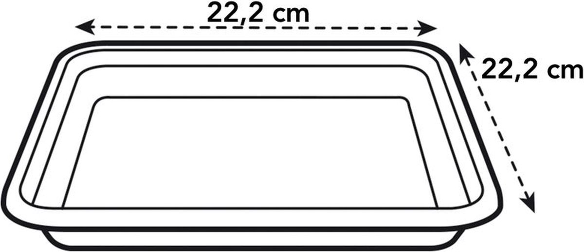 Elho Loft Urban Schotel Vierkant 22 - Schotel voor Buiten - Ø 22.0 x H 3.1 cm - Antraciet