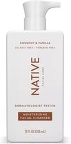 Native Face Wash - Hydratant à la noix de coco et à la vanille - Nettoyant pour le visage à la niacinamide - 355 ml