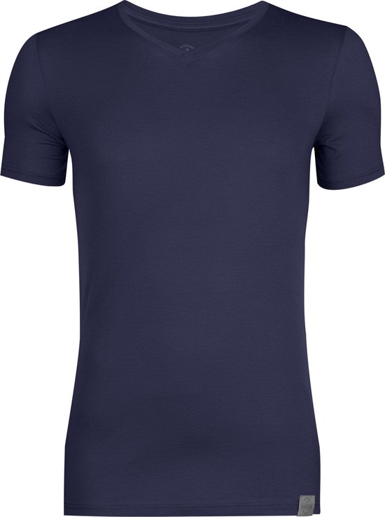 RJ Bodywear The Good Life - Lot de 2 t-shirts col V - bleu foncé - Taille S