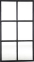 Authentiek zwart stalen raam vast model dubbel glas B55xH100 cm