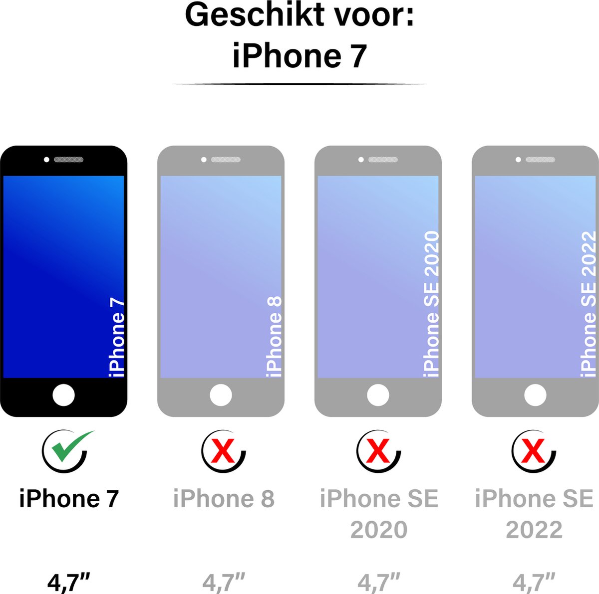 Hoesje geschikt voor iPhone 7 - Full body - 2 delig - Backcover - Kunststof - Goud