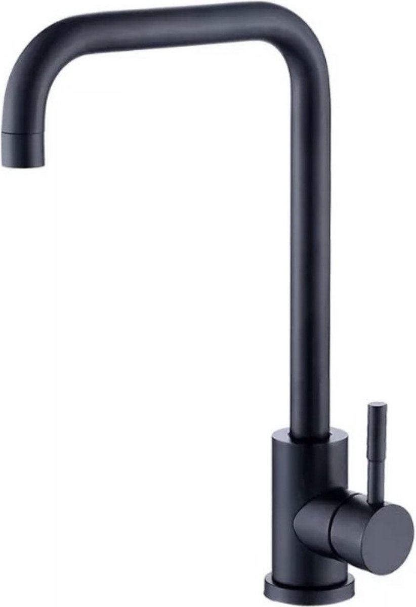 WEBO Royal Keukenkraan - Keukenkraan Hoog - 27 cm - Zwart