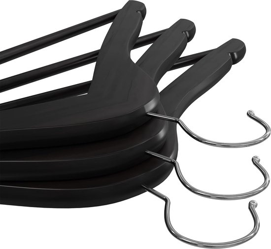 Utopia Home Anti-slip Houten kleerhangers met ronde broek