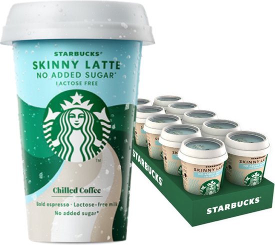 Starbucks Iced Coffee Caffè Latte 22 cl par tasse, plateau 10 tasses | bol