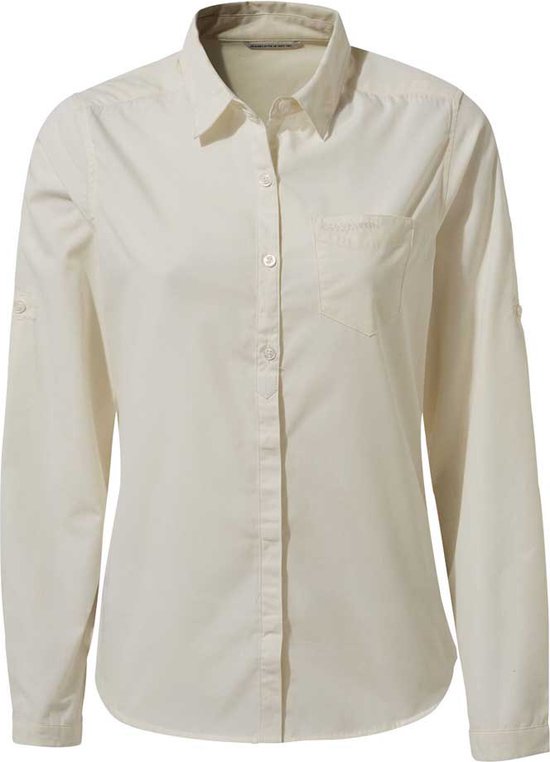 Craghoppers - UV blouse voor vrouwen - Lange mouwen - Kiwi - Groen/Blauw - maat XXS (34)