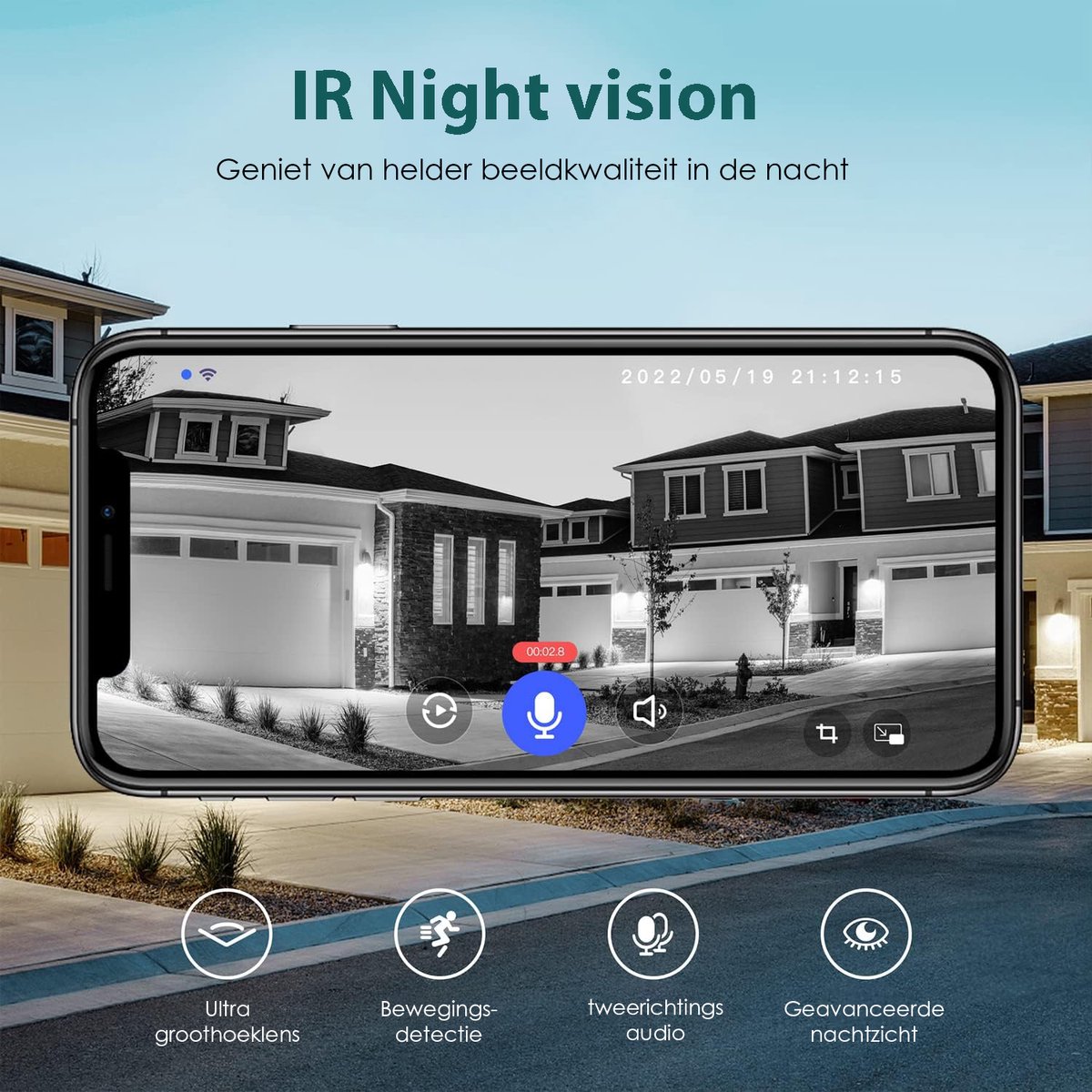 Slimme Draadloze Video Deurbel met 1080P HD Camera - afbeelding 3