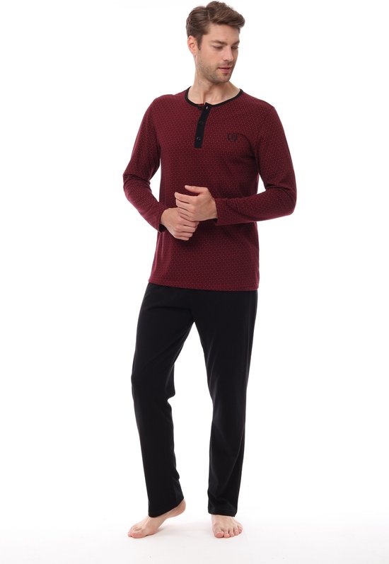 Pijadore - Heren Pyjama Set, Lange Mouwen - XL