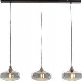 Woonexpress Hanglamp Solna - Glas - Zwart - 120 x 21 x 30 cm (BxHxD)