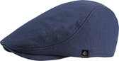 FlatCap - Donker blauw - vintage cap - Cadeau Man Verjaardag - One Size - KRANTENJONGENSPET - hippie accessoires-black kerstcadeau