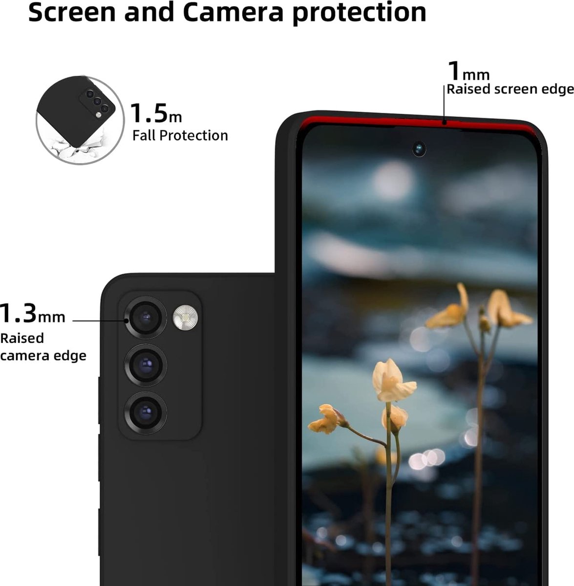 Telefoonhoesje geschikt voor Samsung Galaxy S20 FE - Mat Zwart