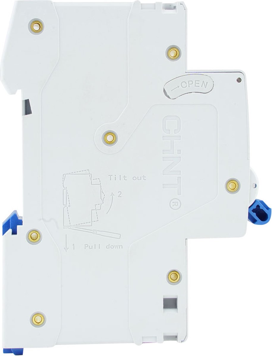Chint aardlekautomaat 1-polig+nul 20A C-kar 30mA - 689008