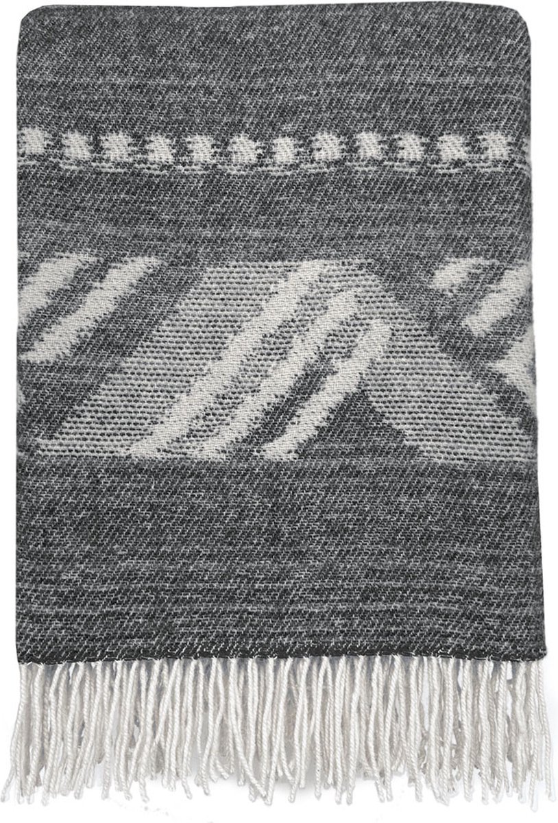 Malagoon - Mochica wool throw black