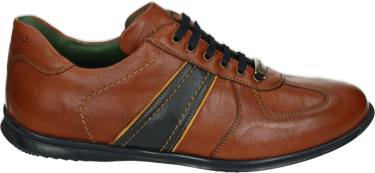 Galizio Torresi 312238 - Heren sneakersHeren veterschoenVrije tijdsschoenen - Kleur: Cognac - Maat: 43