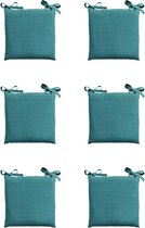 Madison - Coussin d'assise - Universel - 6x - 46x46 - Plein air Check Sea Blue