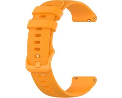 Siliconen bandje - geschikt voor Amazfit GTS / GTS 2(E) / GTS 2 Mini / GTS 3 / 4 (Mini) / Bip (S) / Bip U (Pro) / Bip Lite / Bip 3 (Pro) / GTR 42 mm / Pop (Pro) / Active (2) - oranje
