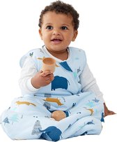 Katoenen baby wrap - babyslaapzak kleine kinderen het hele jaar door slaapzak, pyjama voor jongens en meisjes 24-36months