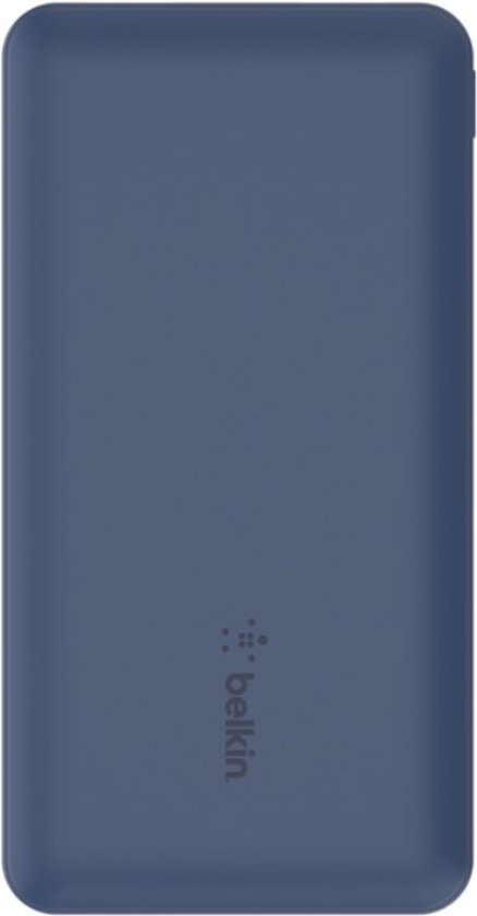 Belkin Boost-Up Charge 10.000 mAh Powerbank - USB-A naar USB-C-Kabel - 3-Poorts - Geschikt voor iPhone - 15W - Blauw