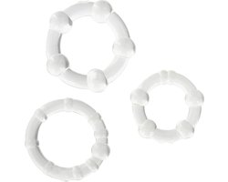 Scala Stay Hard - 3 stuks - Cockring - Transparant