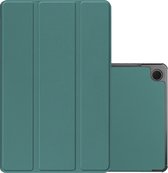 Hoesje Geschikt voor Samsung Galaxy Tab A9 Hoesje Case Hard Cover Hoes Book Case - Donkergroen.