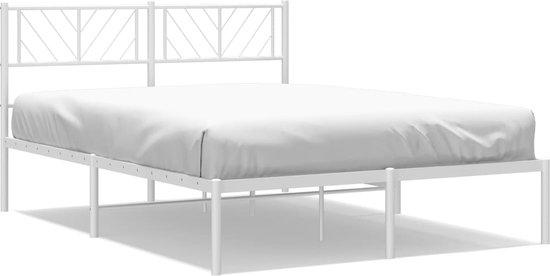 vidaXL-Bedframe-met-hoofd--en-voeteneinde-metaal-zwart-100x200-cm