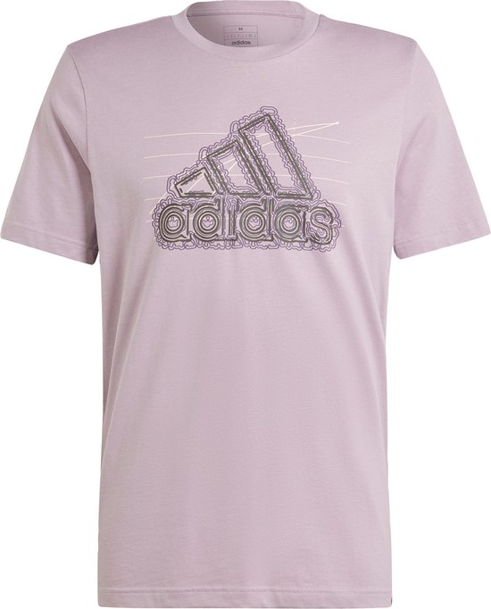 adidas Sportswear Growth Badge Graphic T-shirt - Heren - Paars- 2XL