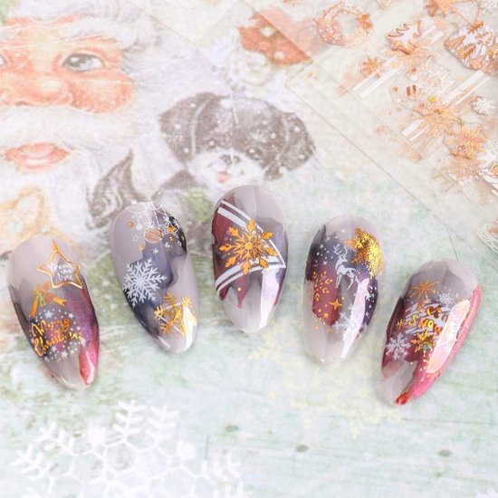 Stickers 3D Noël Pour Ongles - Décalcomanies Nail Art STZ0045 - Neuf