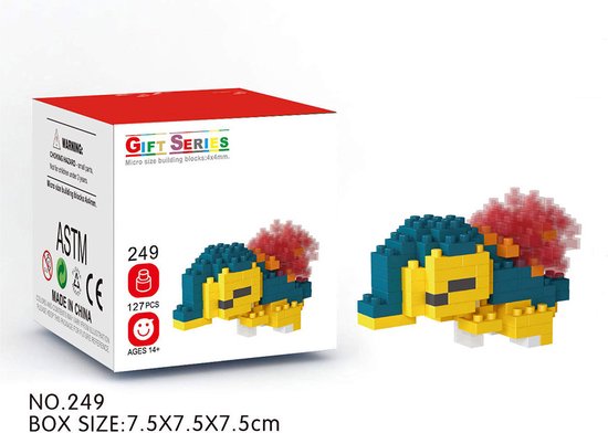 DW4Trading Nanoblocks Miniblocks 51 - Bouwset stenen - 127 stuks - Compatibel met grote merken