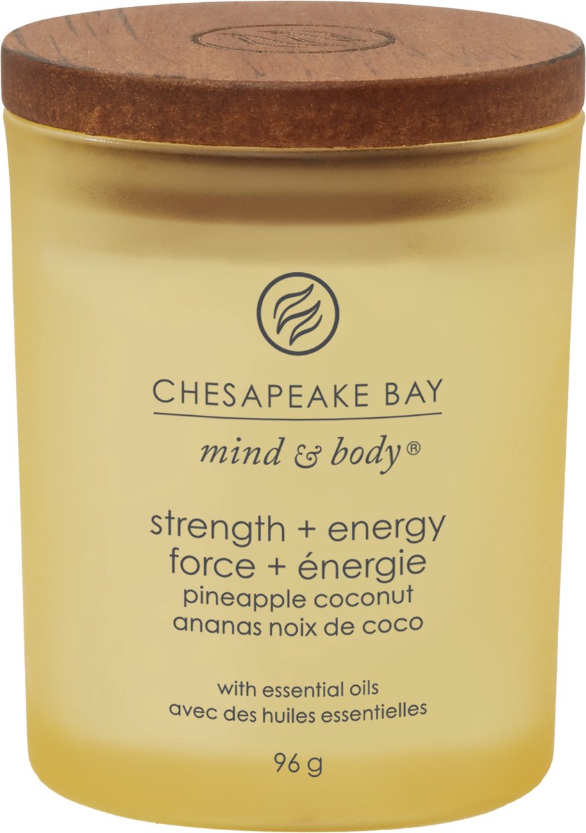 Chesapeake Bay Strength & Energy - Pineapple Coconut Mini Candle Geel