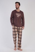Vienetta - Heren Pyjama Set, Lange Mouwen - XL