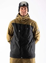 1080 JERRY-T Mens Snowjacket | Military bruin | XL | Wintersport Snowboard Ski Kleding
