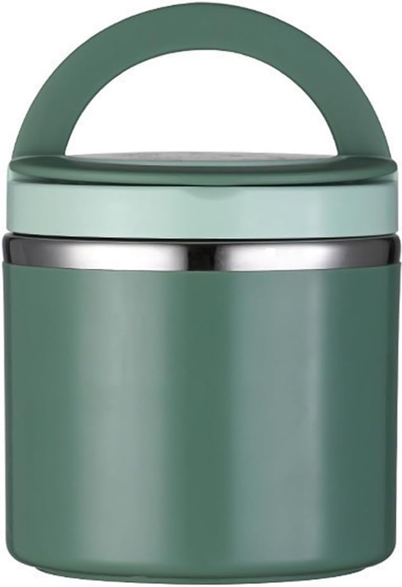 1 l Thermo lunchbox warm houden eten warm houden container roestvrij staal voedselcontainer thermocontainer voor eten met handvat voor eten mueslibekers maaltijden