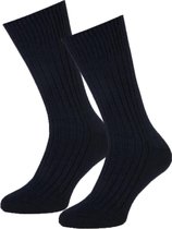 STAPP - 3-Pack - Malmö Noorse Werksokken - Extra Sterk - Naadloos - Heren / Dames - marine melee - 43-44 - 26303