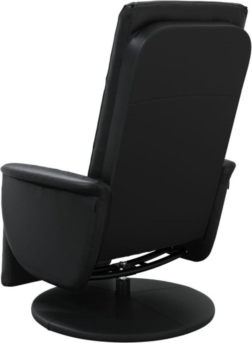 vidaXL Massagestoel Verstelbaar Zwart Kunstleer met - afbeelding 3