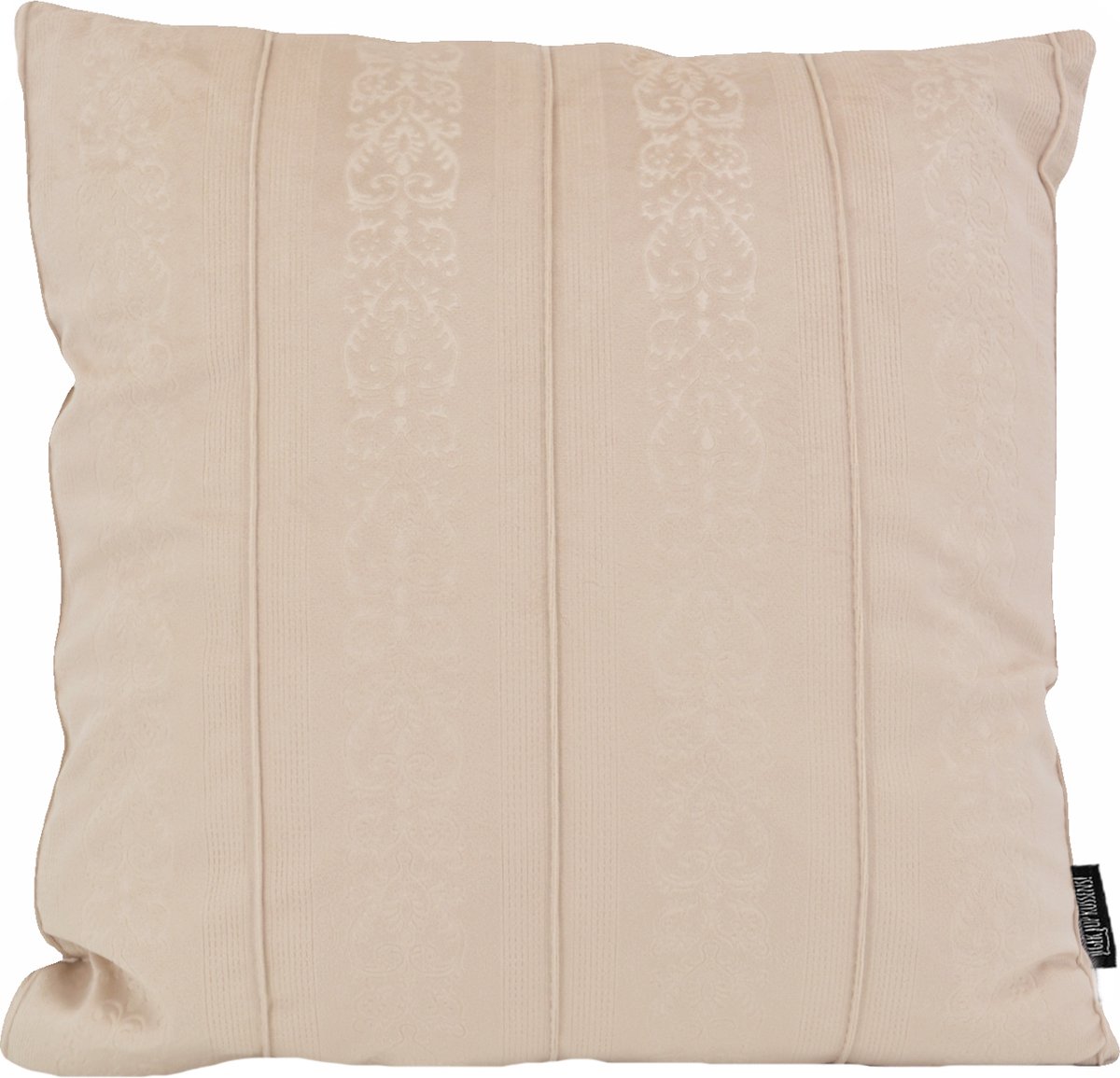 Gek op Kussens! Velvet Versaille Beige Kussenhoes | Fluweel / Polyester | 45 x 45 cm