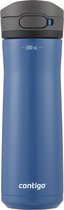 Contigo Jackson Chill drinks bottle, large BPA-free stainless steel water bottle, 100 % leakproof, keeps drinks cool for up to 24 hours; insulated bottle for sports, cycling, jogging, hiking, 590 ml | Blue Corn
