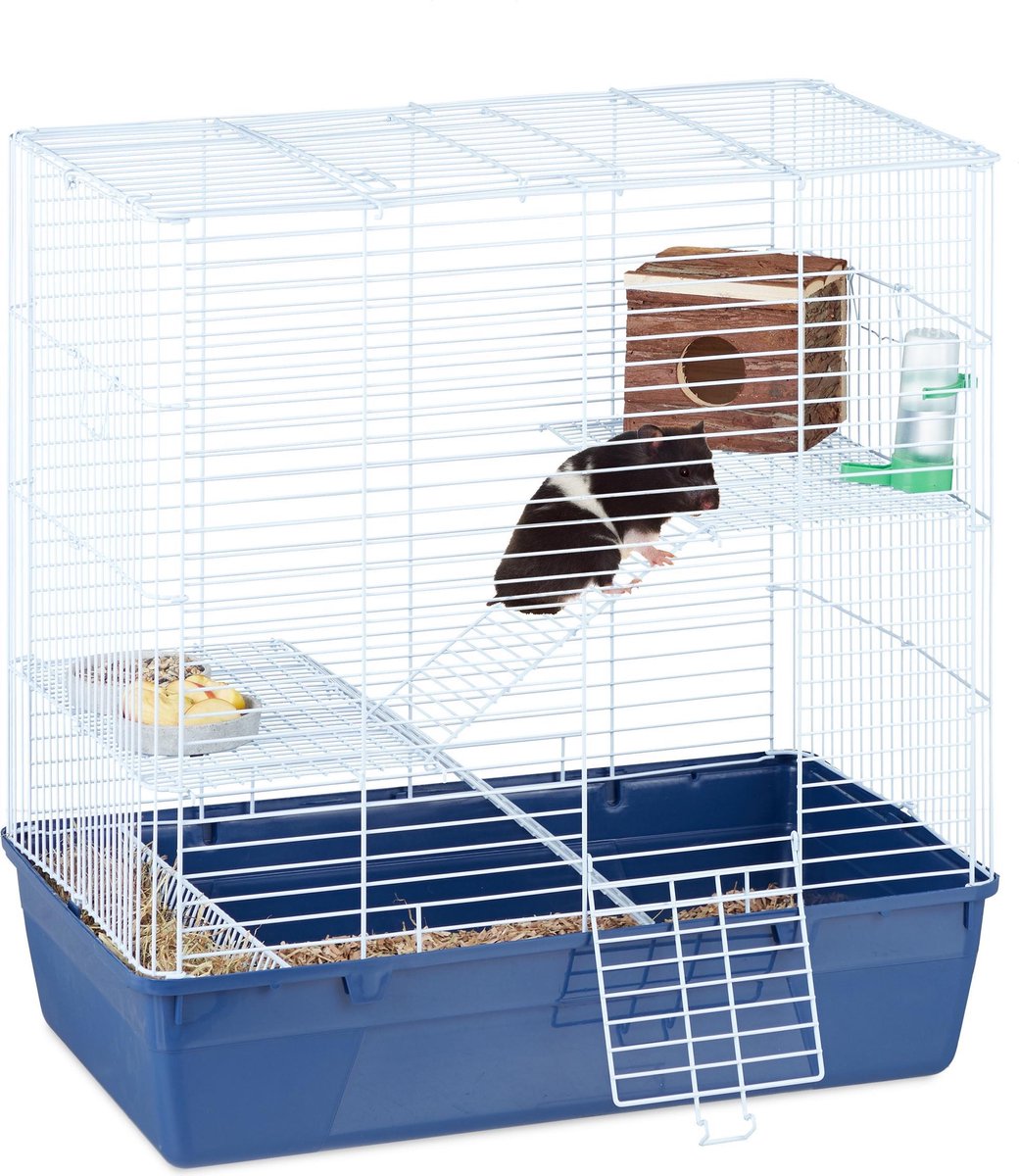 Hamsterkooi - groot - knaagdierkooi 3 verdiepingen - - 70 cm | bol.com