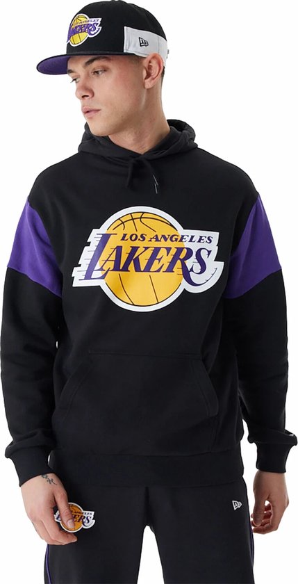 New Era Nba Color Insert Os Los Angeles Lakers Hoodie 60424416 - Kleur Zwart