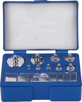 Stainless Steel Calibration Weight Set, 17-Piece Calibration Weights 10mg - 100g Precision Calibration Deviation +/- 0.003g for Digital Jewellery Scales Laboratory Study Weights