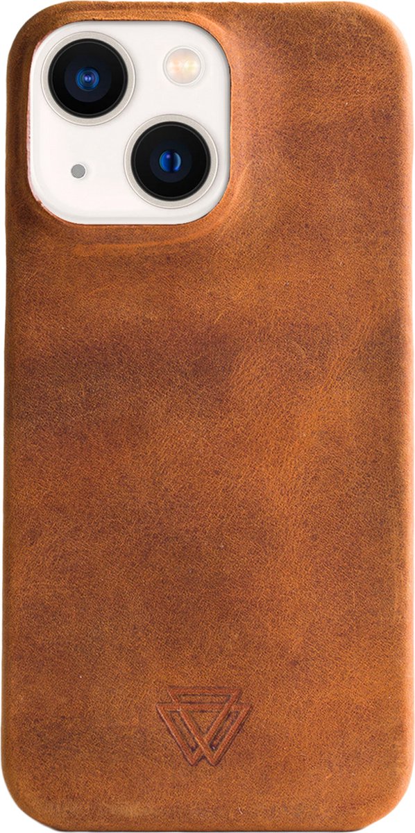 Wachikopa Hoesje Geschikt voor iPhone 13 - Wachikopa Full Wrap Backcover - beige