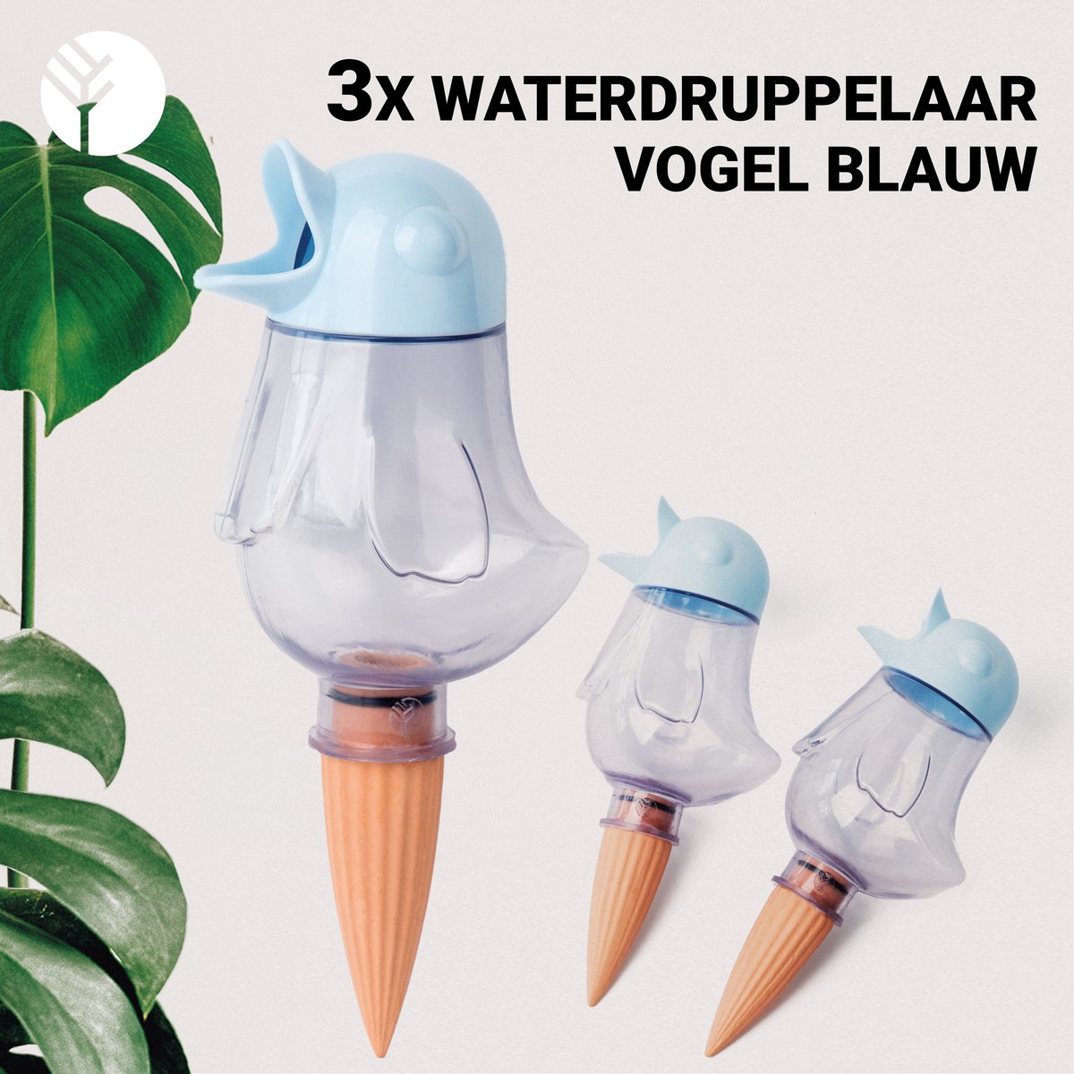 Groots Waterdruppelaar Vogel - Waterdruppelaar voor Planten - Terracotta