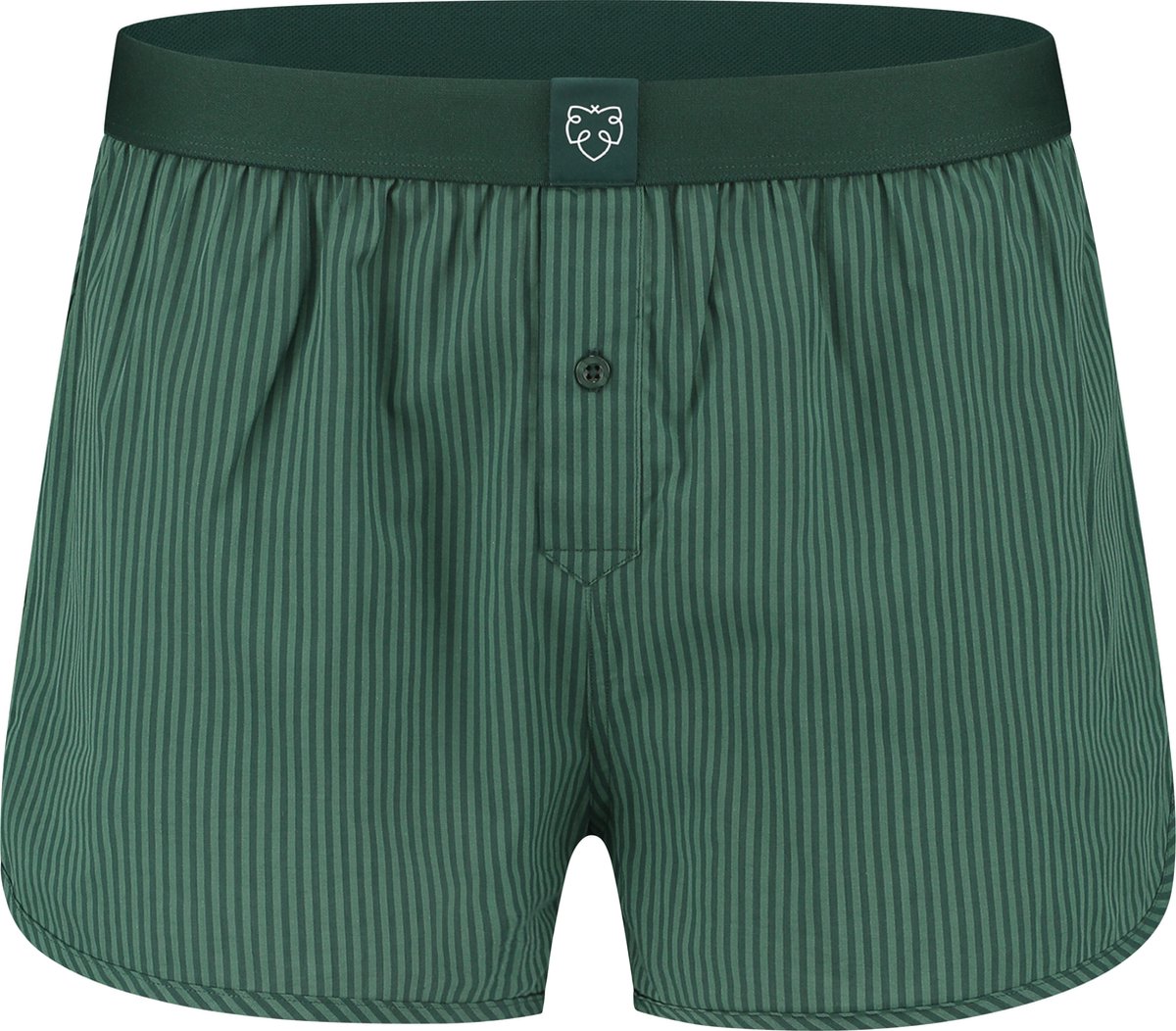 A-dam Green Doubles - Boxershort - Katoen - Onderbroek - Ondergoed - Heren - Donker Groen - XXL