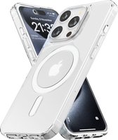 Hoesje geschikt voor iPhone 15 Pro Magsafe Transparant - Magnetisch Magsafe Hoesje - iPhone 15 Pro Doorzichtig - iPhone 15 Pro Magsafe Case - Doorzichtig