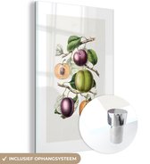 MuchoWow® Glasschilderij 40x60 cm - Schilderij acrylglas - Eten - Fruit - Takken - Foto op glas - Schilderijen