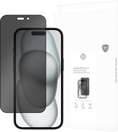 Cazy Tempered Glass Privacy Screen Protector geschikt voor iPhone 15