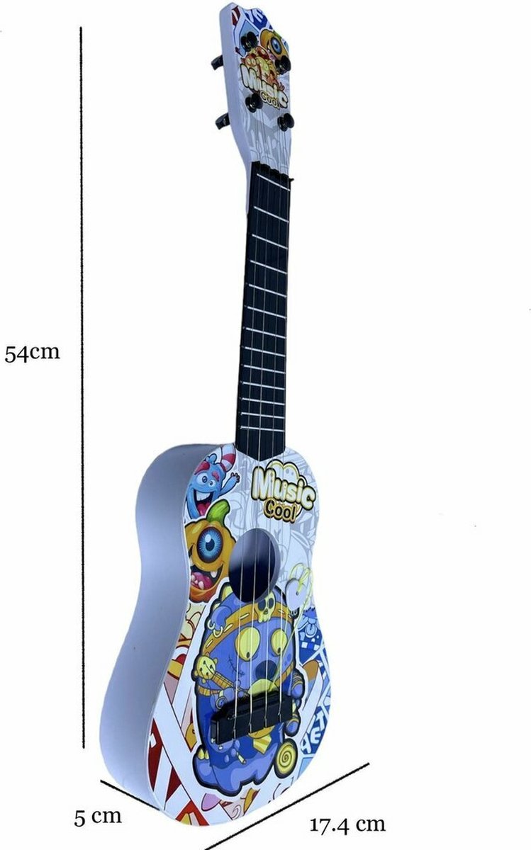 Rock Guitar - Guitare Jouets - guitare enfant - guitare jouet - bleu 50CM