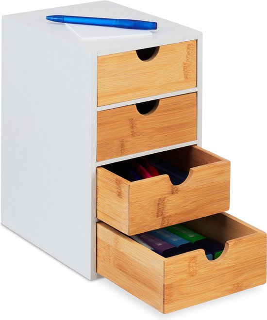 Organisateur 6 Tiroirs Transparents En Plastique - Mini Commode Pour Bureau, Maquillage, Bijoux