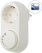 EcoDim Z-Wave stekkerdimmer voor led - Stopcontact dimmer, 0-100W LED - Niet geschikt voor Belgische stopcontacten - Wit