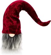 Premium kerstkabouter - 38 cm - kerstdecoratie, winterdwergfiguur - puntmuts - Scandinavische decoratieve trollen - Zweedse kabouter met baard en lange wintermuts