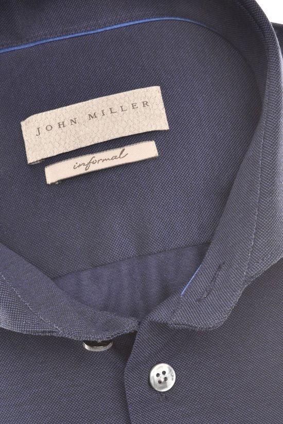John Miller business overhemd donkerblauw