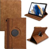 Casemania Hoes Geschikt voor Samsung Galaxy Tab A9 (8.7 inch 2023) Sienna Brown - Draaibare Tablet Book Cover